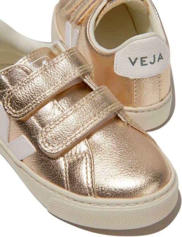 VEJA Kids Esplar sneakers met klittenband Goud