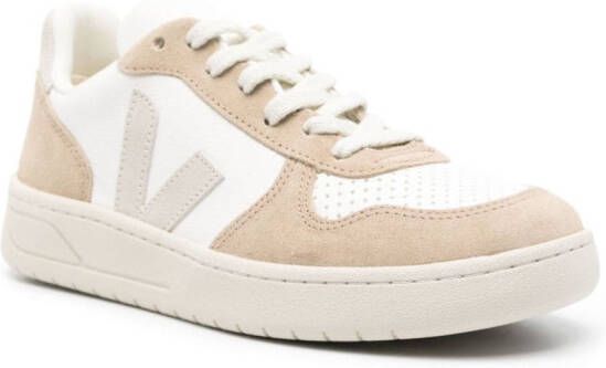 VEJA V-10 ChromeFree leren sneakers Wit