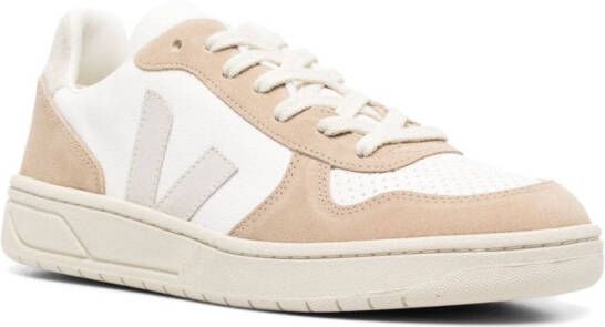 VEJA V-10 sneakers met vlakken Beige