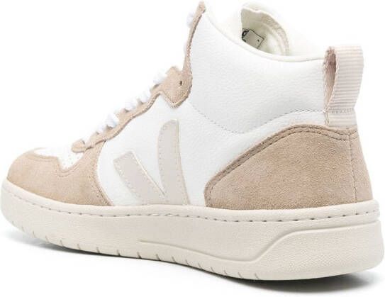 VEJA V-15 high-top sneakers Beige