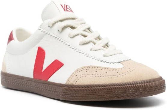 VEJA Volley leren sneakers met vlakken Wit