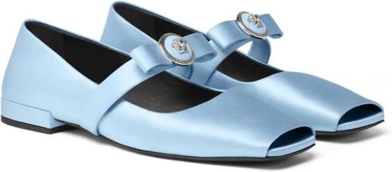 Versace Ballerina's verfraaid met strik Blauw