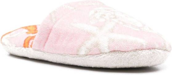 Versace Barocco De La Mer badslippers Roze