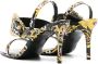 Versace Jeans Couture Sandalen met barokprint Zwart - Thumbnail 3