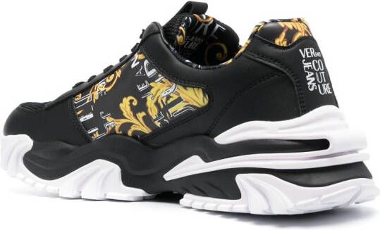 Versace Jeans Couture Sneakers met logoprint Zwart