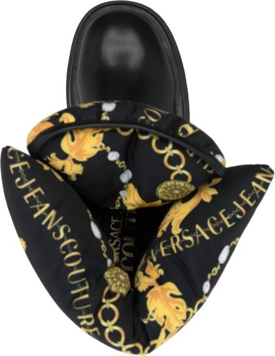 Versace Jeans Couture Laarzen met ronde neus Zwart