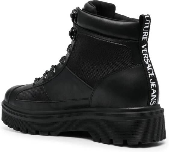 Versace Jeans Couture Sneakers met logo Zwart