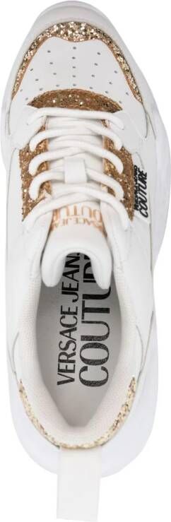 Versace Jeans Couture Sneakers met logopatch Wit