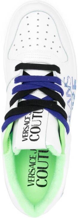 Versace Jeans Couture Sneakers met logoprint Wit