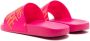 Versace Jeans Couture Slippers met logoprint Roze - Thumbnail 3