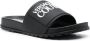 Versace Jeans Couture Slippers met logoprint Zwart - Thumbnail 2