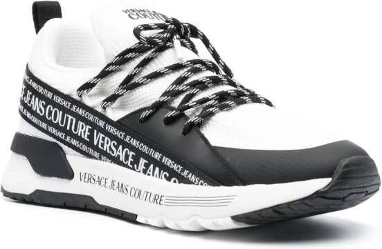 Versace Jeans Couture Sneakers met logoband Wit