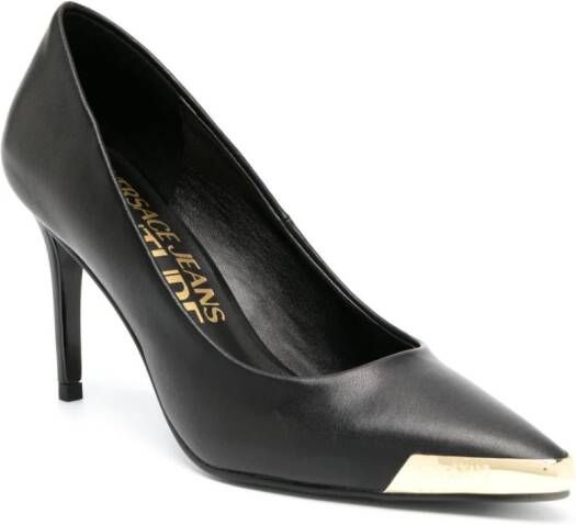 Versace Jeans Couture Leren pumps Zwart