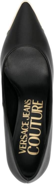 Versace Jeans Couture Leren pumps Zwart