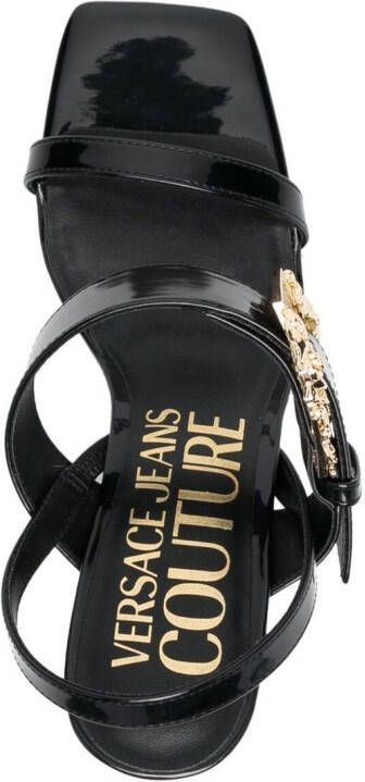 Versace Jeans Couture Sandalen met gespsluiting Zwart
