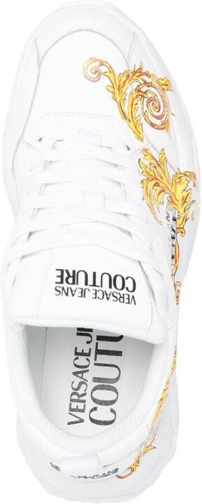 Versace Jeans Couture Sneakers met logoprint Wit