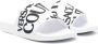 Versace Jeans Couture Slippers met logoprint Wit - Thumbnail 2