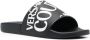 Versace Jeans Couture Slippers met logoprint Zwart - Thumbnail 2