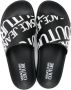 Versace Jeans Couture Slippers met logoprint Zwart - Thumbnail 4