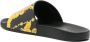 Versace Jeans Couture Slippers met logoprint Zwart - Thumbnail 3