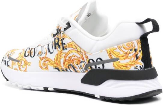 Versace Jeans Couture Sneakers met barokprint Wit