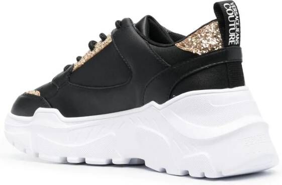 Versace Jeans Couture Sneakers met logopatch Zwart