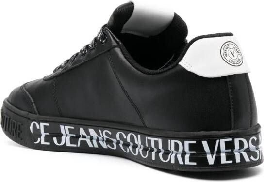 Versace Jeans Couture Sneakers met logoprint Zwart