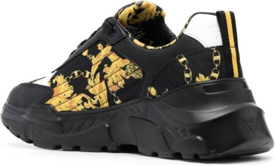 Versace Jeans Couture Sneakers met print Zwart