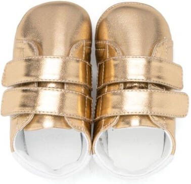 Versace Kids Babyschoentjes met logo Goud