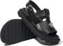 Versace Kids La Medusa leren sandalen Zwart - Thumbnail 2