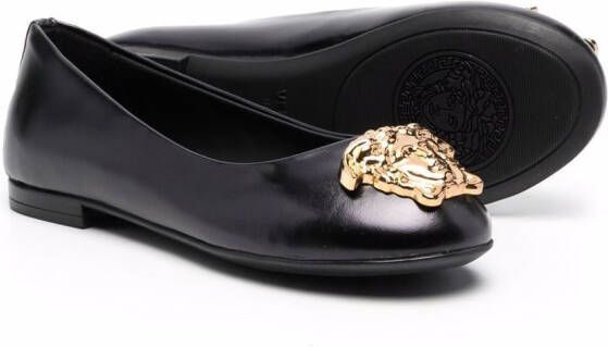 Versace Kids La Medusa ballerina's Zwart