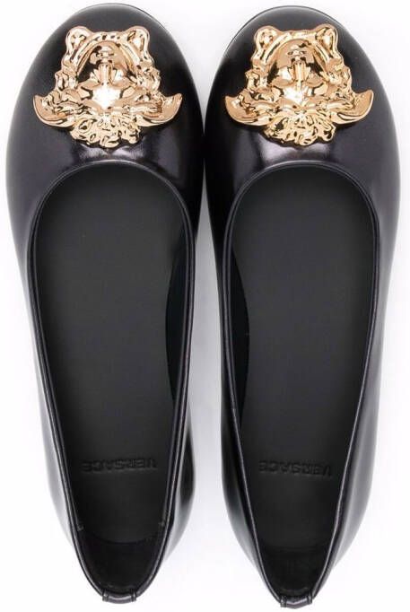 Versace Kids La Medusa ballerina's Zwart