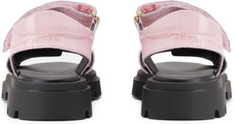 Versace Kids Sandalen met Medusa-plakkaat Roze