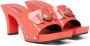Versace Lakleren muiltjes met DG-logo Roze - Thumbnail 2