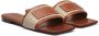 Versace Theia Barocco raffia slippers Bruin - Thumbnail 2