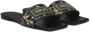 Versace Theia Barocco raffia slippers Zwart - Thumbnail 2