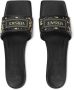 Versace Theia Barocco raffia slippers Zwart - Thumbnail 3