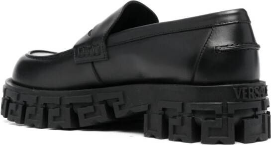 Versace Greca Portico loafers Zwart