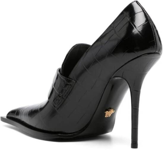 Versace Alia 115mm leren pumps Zwart