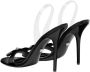 Versace Gianni Ribbon 110mm slingback sandalen Zwart - Thumbnail 3