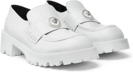 Versace Alia loafers met plateauzool Wit