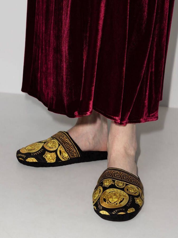 Versace Medusa Amplified slippers Zwart