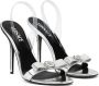 Versace Gianni Ribbon 110mm metallic sandalen Zilver - Thumbnail 2