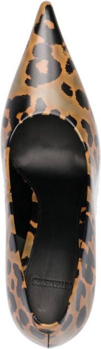 VETEMENTS Pumps met luipaardprint Bruin