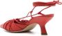 Vic Matie Chanel leren sandalen Rood - Thumbnail 3