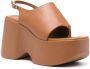 Vic Matie Leren sandalen Bruin - Thumbnail 2