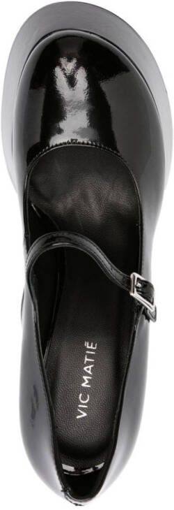 Vic Matie Lakleren sandalen Zwart