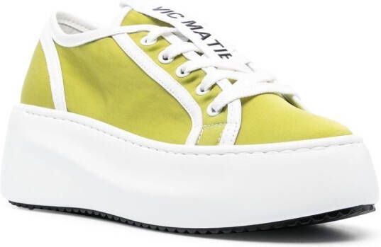 Vic Matie Leren sneakers Groen