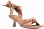 Vic Matie Sandalen met geknoopt detail Bruin - Thumbnail 2