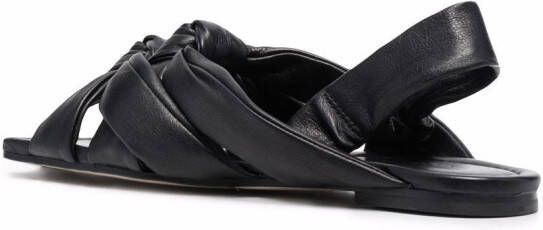 Vic Matie Sandalen met geknoopt detail Zwart